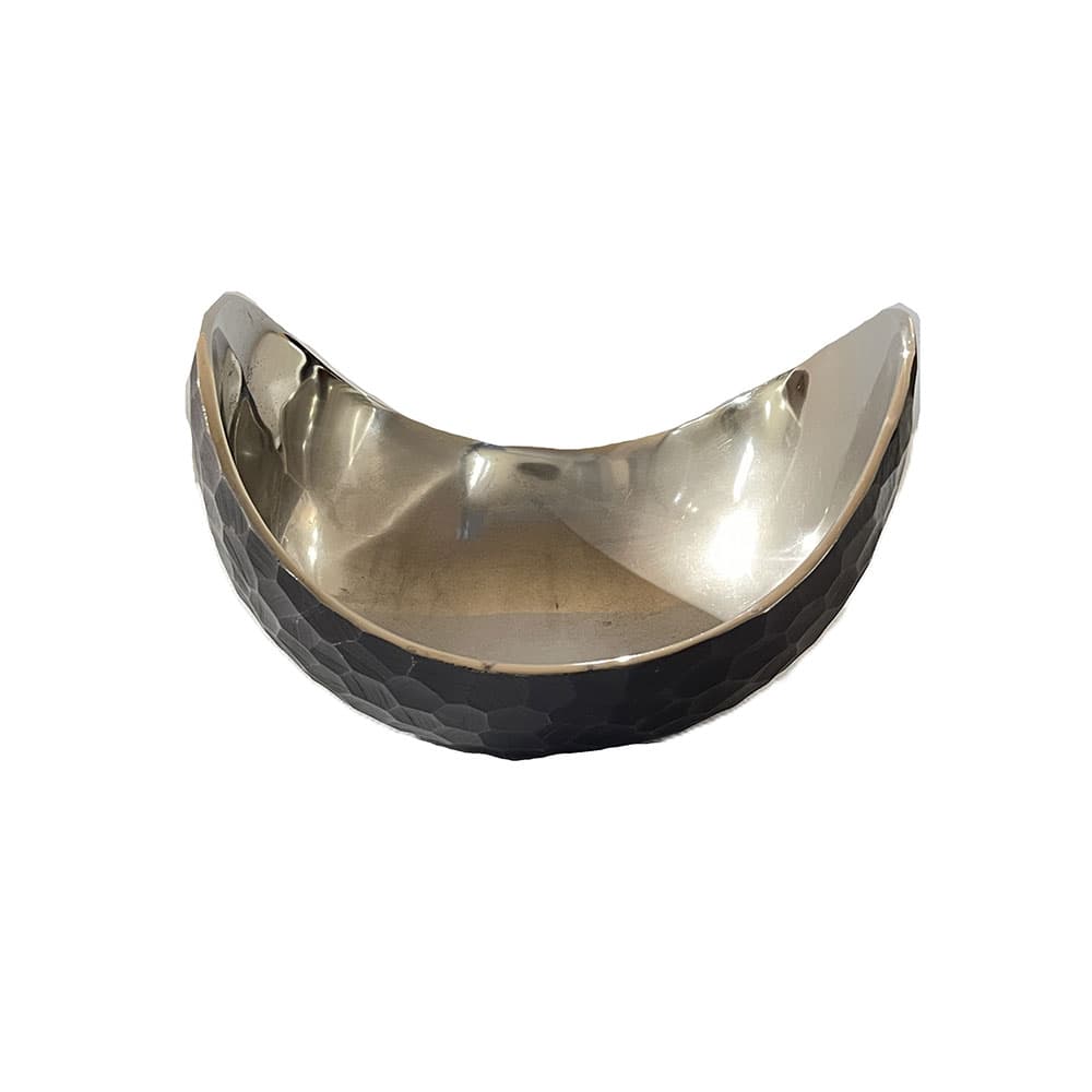 کاسه بیضی بدنه طرح هندسی داخل کروم