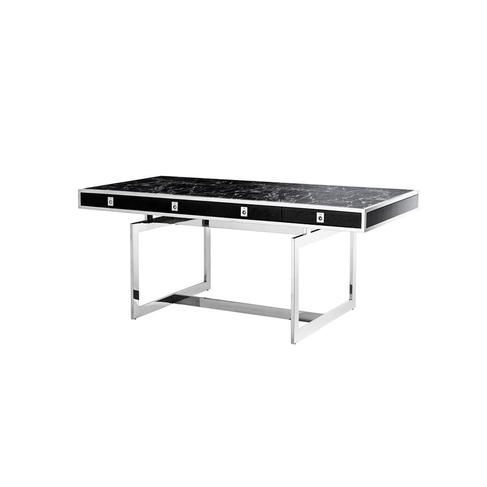 میز تحریر استیل و سنگ