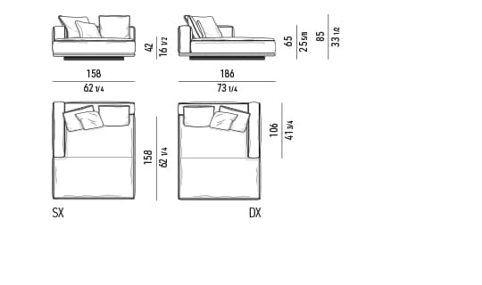 شزلون ۱۵۸×۱۸۶ سانتیمتر